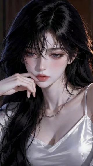 夜色都市清冷美少女
