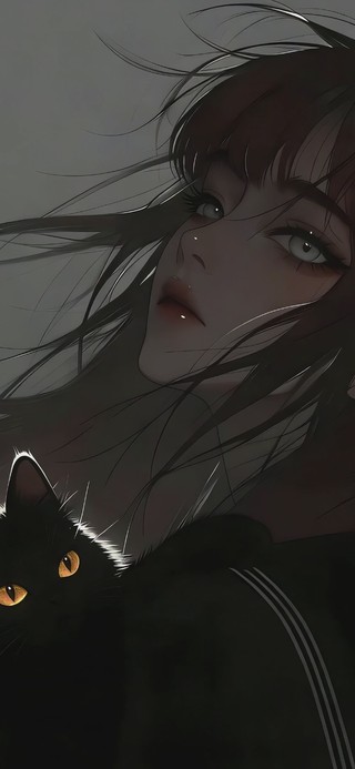 黑猫与少女