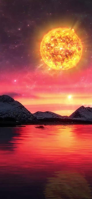 火烧云星空
