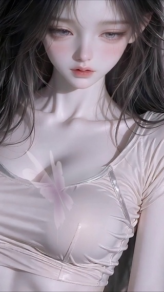治愈温柔长发少女