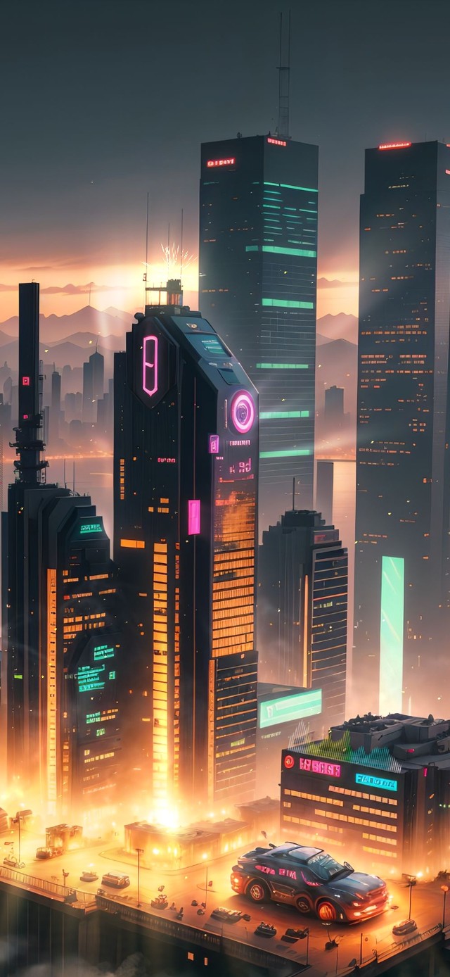 4k炫酷赛博城市230408