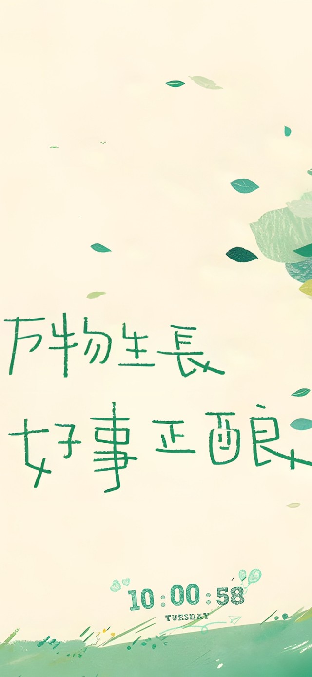 极简风清新插画~好事正酿！