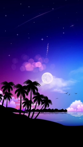 海边夜景