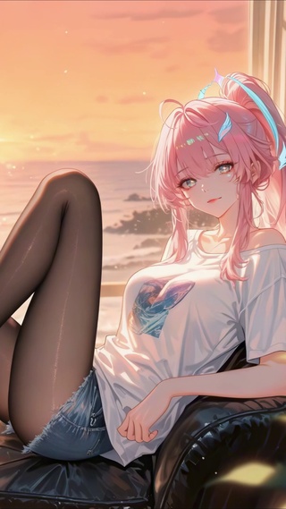 落日海平线黑丝小爱同学