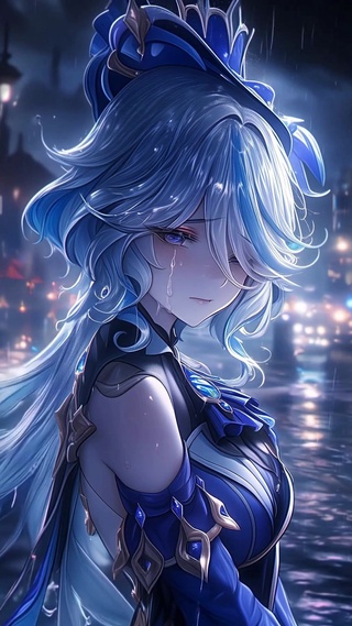 雨中孤独芙芙