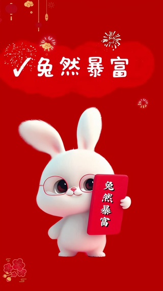新年兔然暴富兔