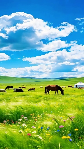 风吹草低见牛羊4K