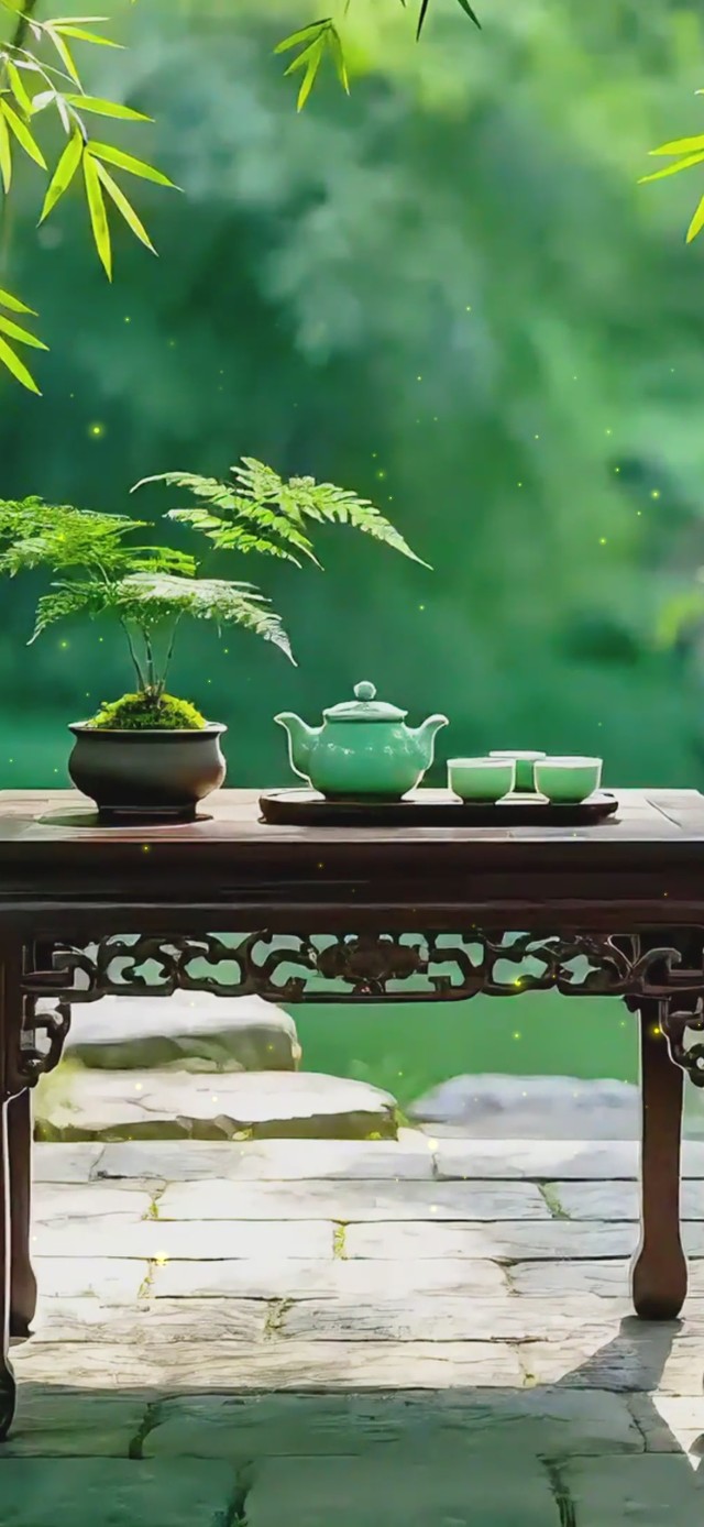 竹林小亭