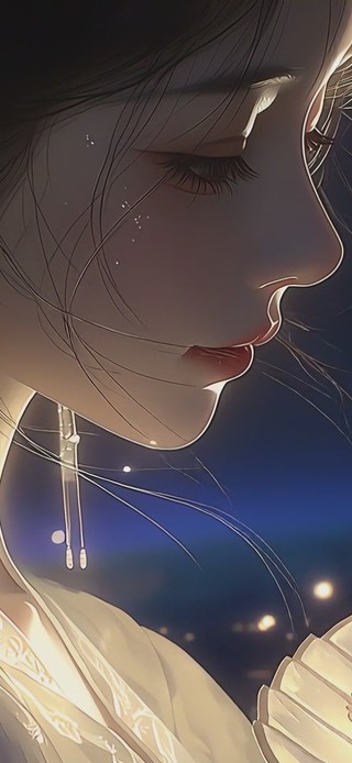 执扇美人