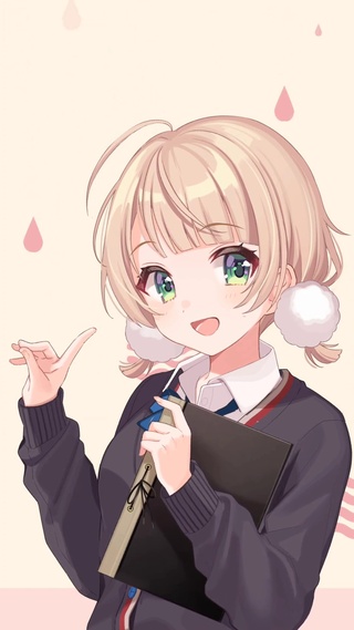 唯美少女插画可爱萌妹子