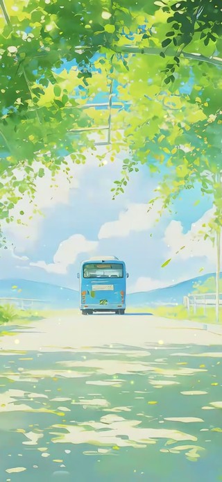 绿荫公交车