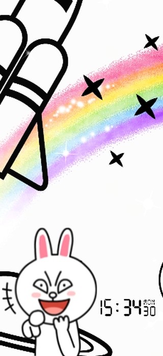 搞笑兔子宇宙彩虹