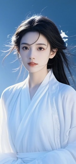 花漾壁纸|白衣古风清冷少女