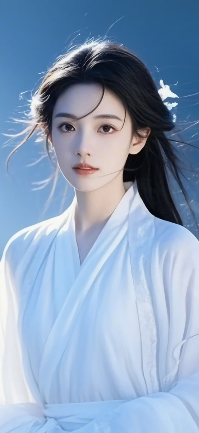 花漾壁纸|白衣古风清冷少女