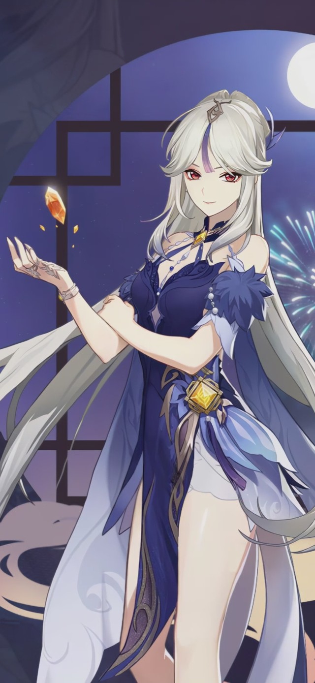 （免费）4K 原神凝光纱中幽兰