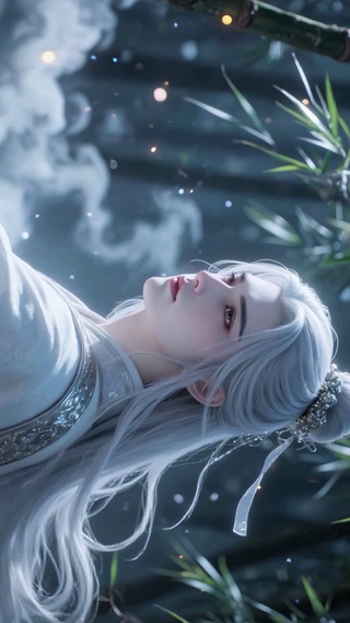 仙风道骨白发男神