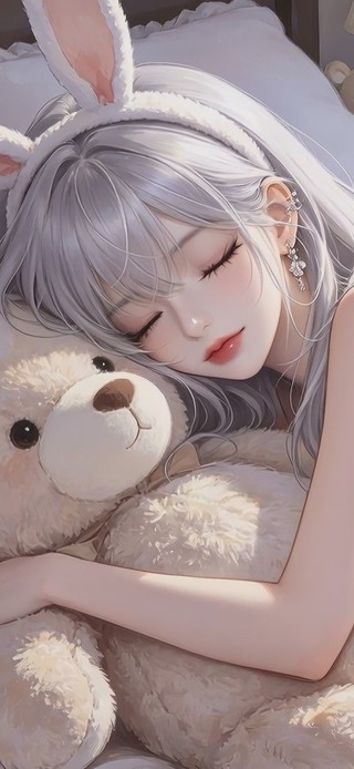 可爱兔耳少女
