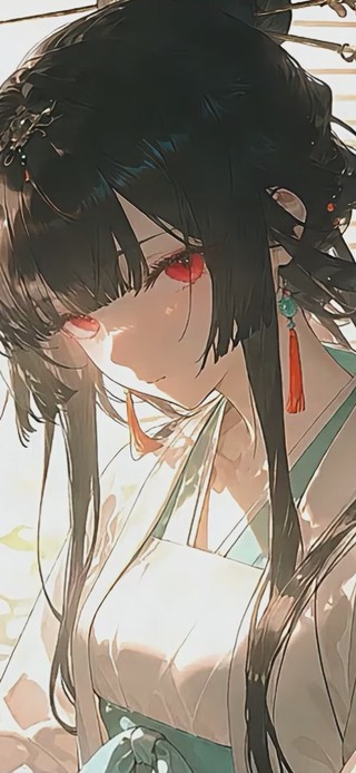 困倦午后  古风二次元少女