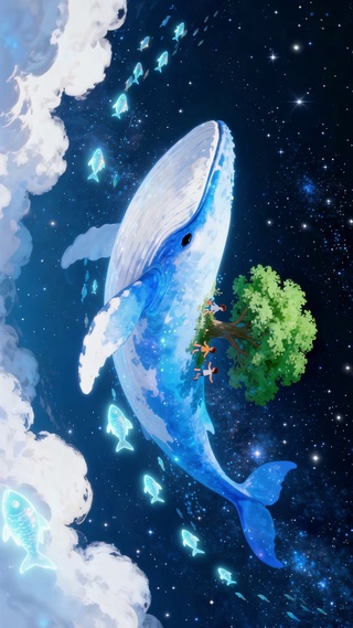 星空蓝鲸治愈奇幻之旅