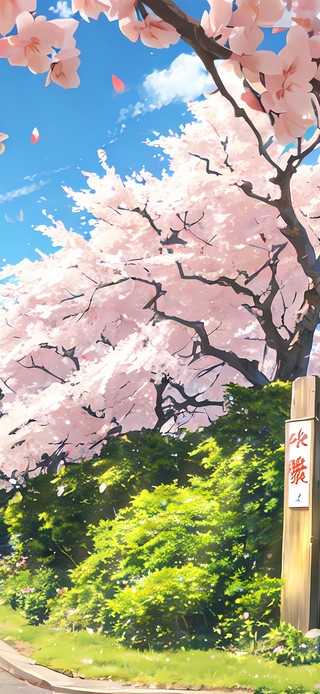 唯美樱花街道