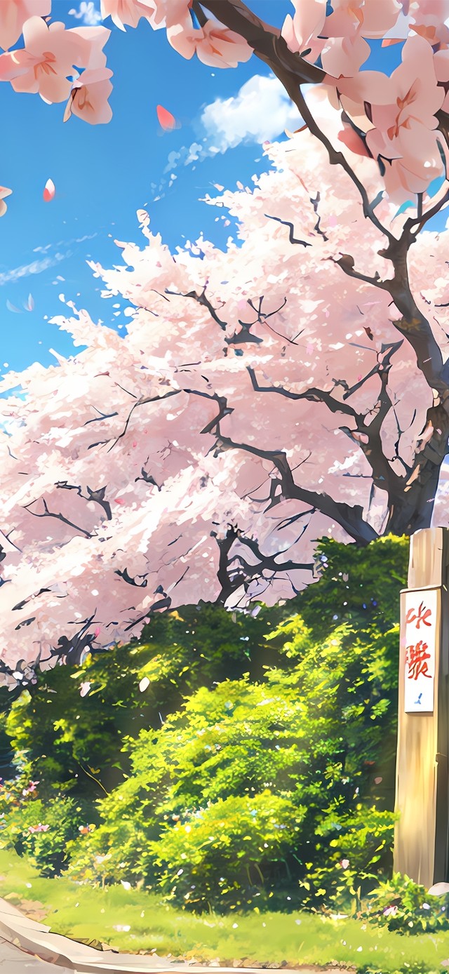 唯美樱花街道