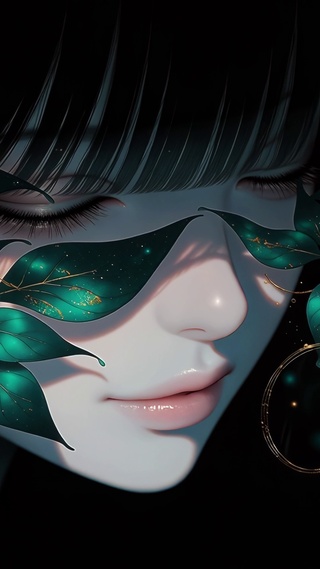二次元暗夜神秘少女