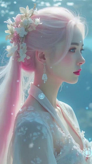 水下古风长发美女