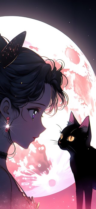 月亮女孩水手月亮和猫