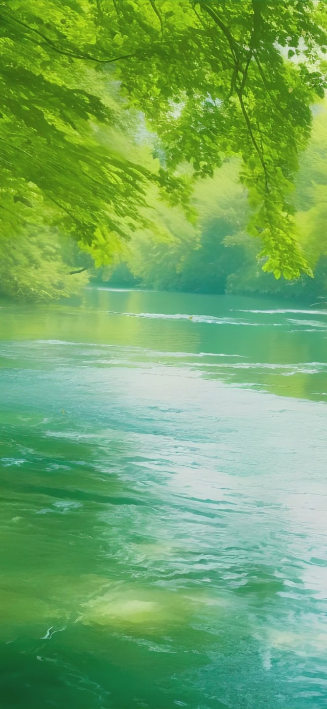 绿色河流