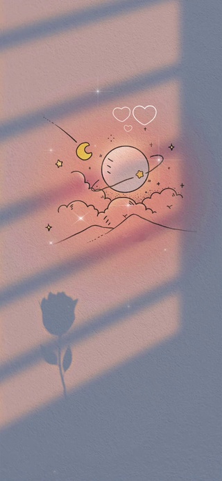 唯美夕阳星球