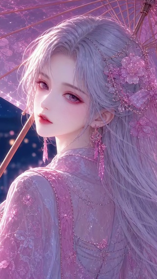 古风撑伞少女