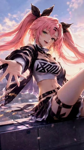 粉发都市少女