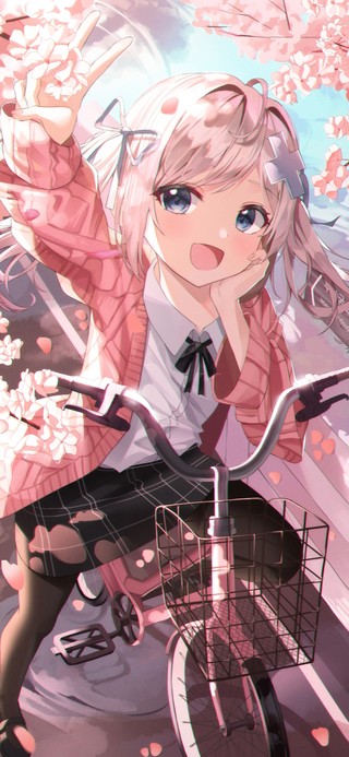 樱花单车少女