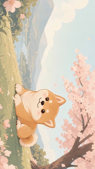 可爱小柴犬
