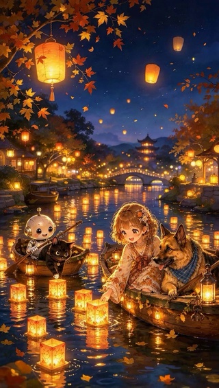 大狗狗的守护&水灯