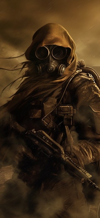 沙尘暴中的勇士