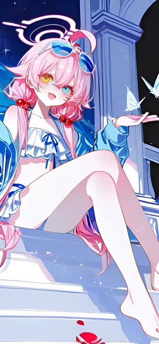小鸟游星野泳装-4k萝莉插画