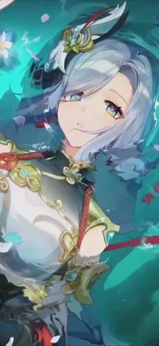 水中的少女