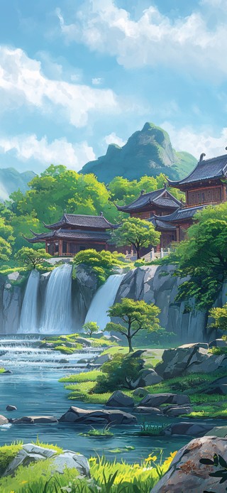 林中寺庙