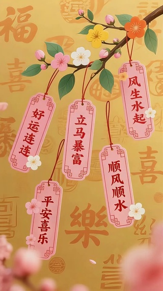 幸运牌祝福壁纸