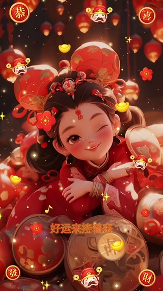 好运来，一起发大财