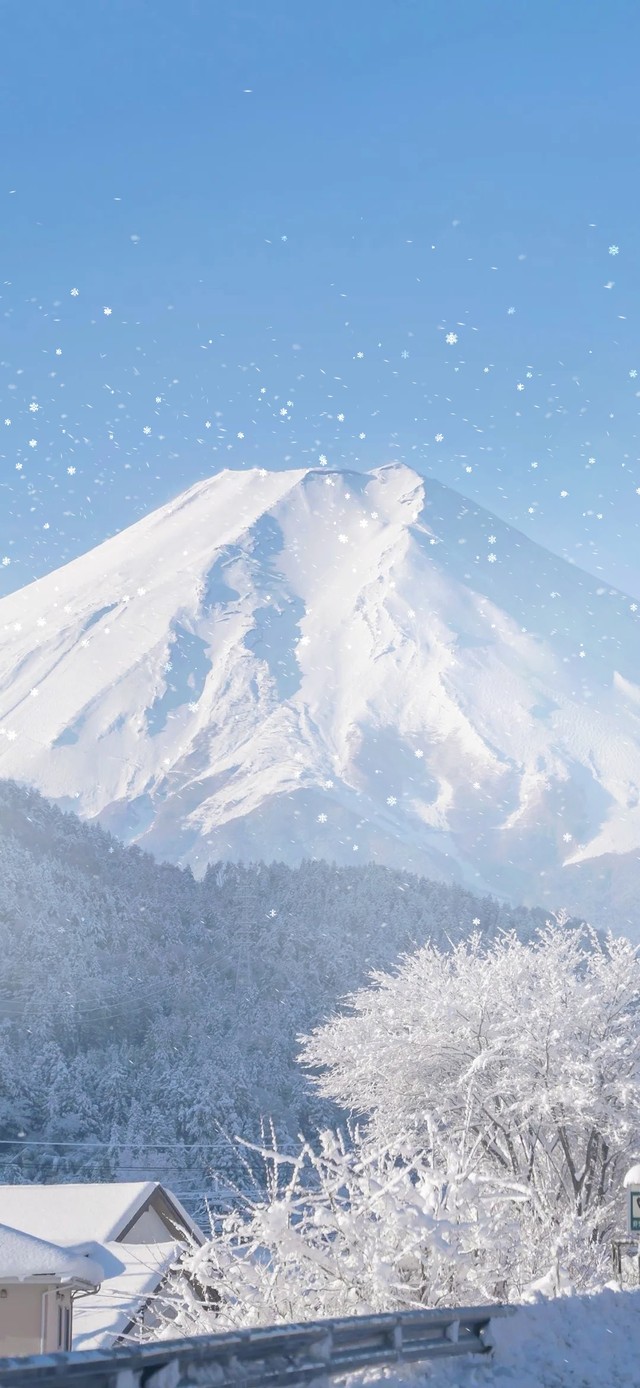4K暴风雪山