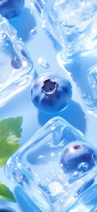 夏日清凉浪漫冰块