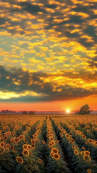 唯美向日葵花海