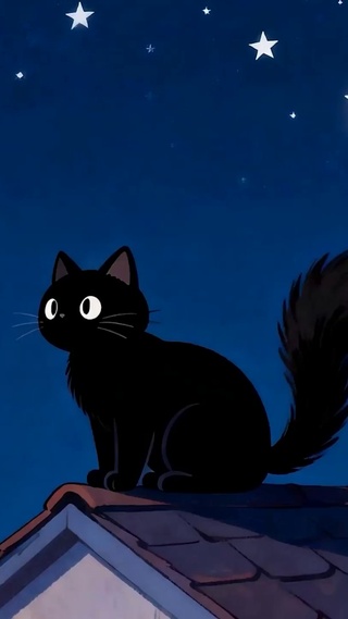 夜景猫咪