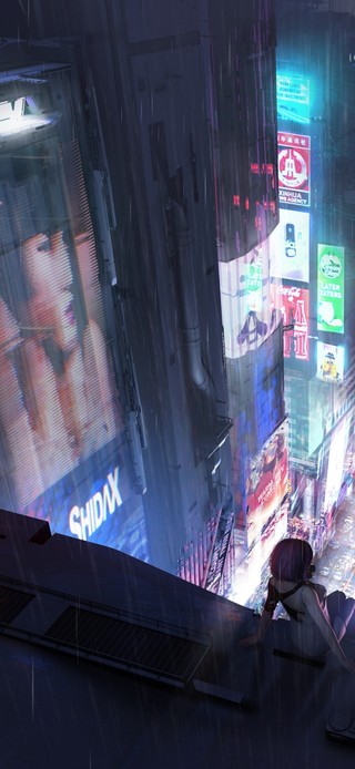 赛博朋克东京雨夜