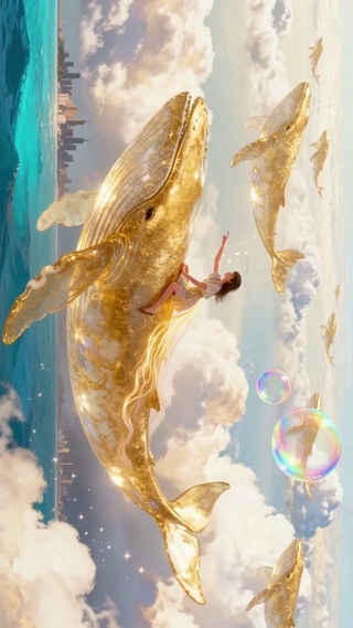 梦幻海上游鲸