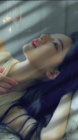 晨光中美女