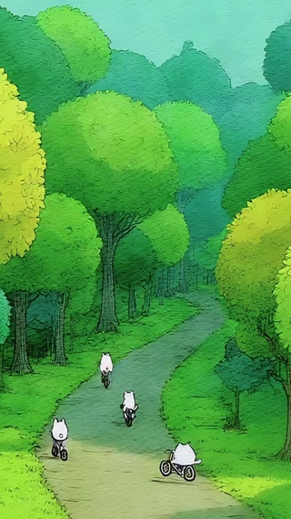 喵喵森林骑行队