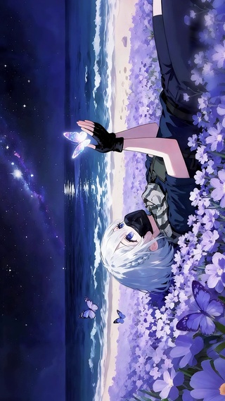 躺花海的麦晓雯